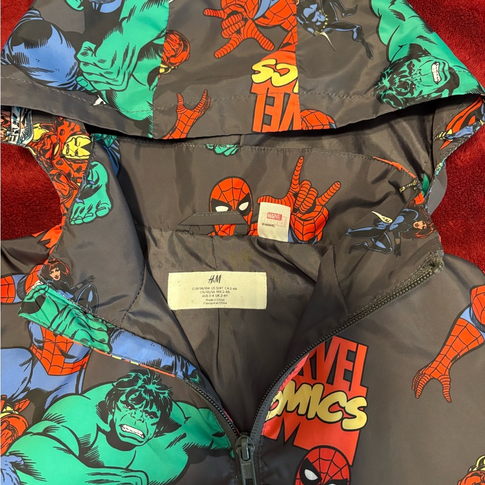 H&M Marvel Comics Kids Jacket - Black, Green, Red